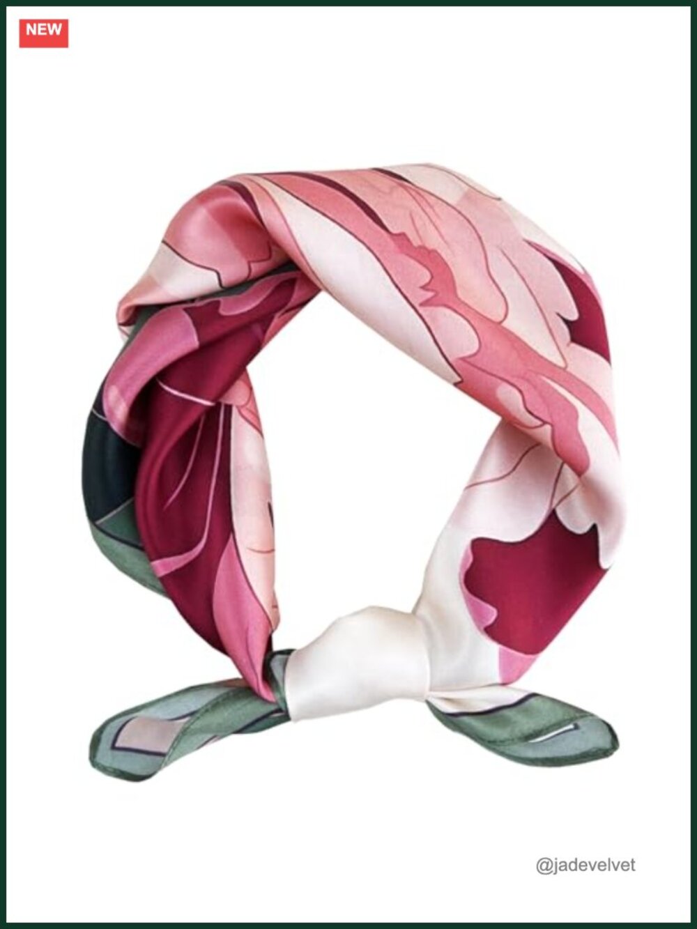 100% Mulberry Silk Scarf Bandana 21" Hair Neck Head Wrap
